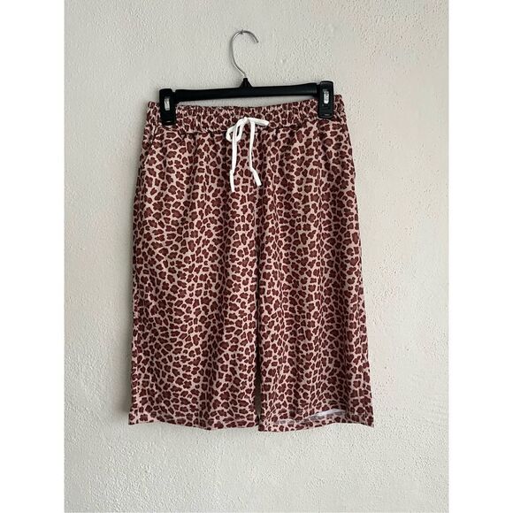 Pixie Lady Woman  Leopard Drawstring Bermuda Short, Size M - Picture 1 of 6
